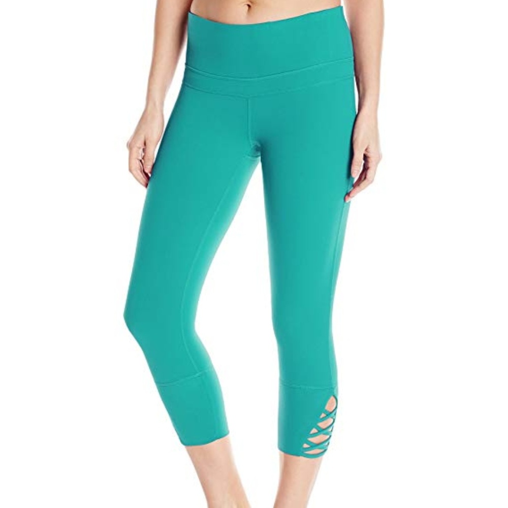 prAna Women's Deco Capri Leggings - XL Turquoise